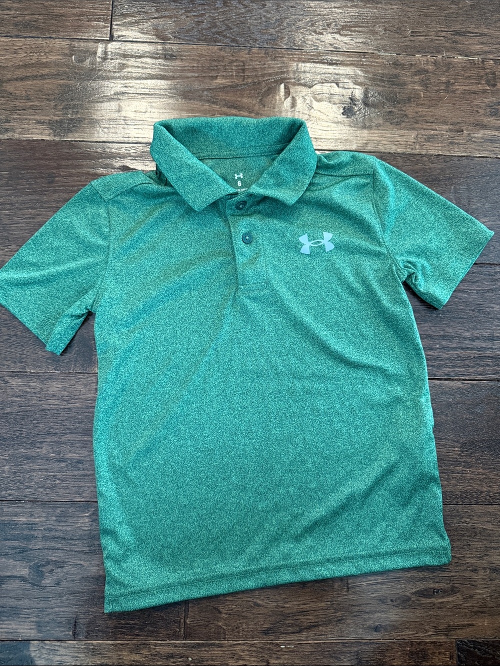 Under Armour Green Heather Boys' Performance Polo